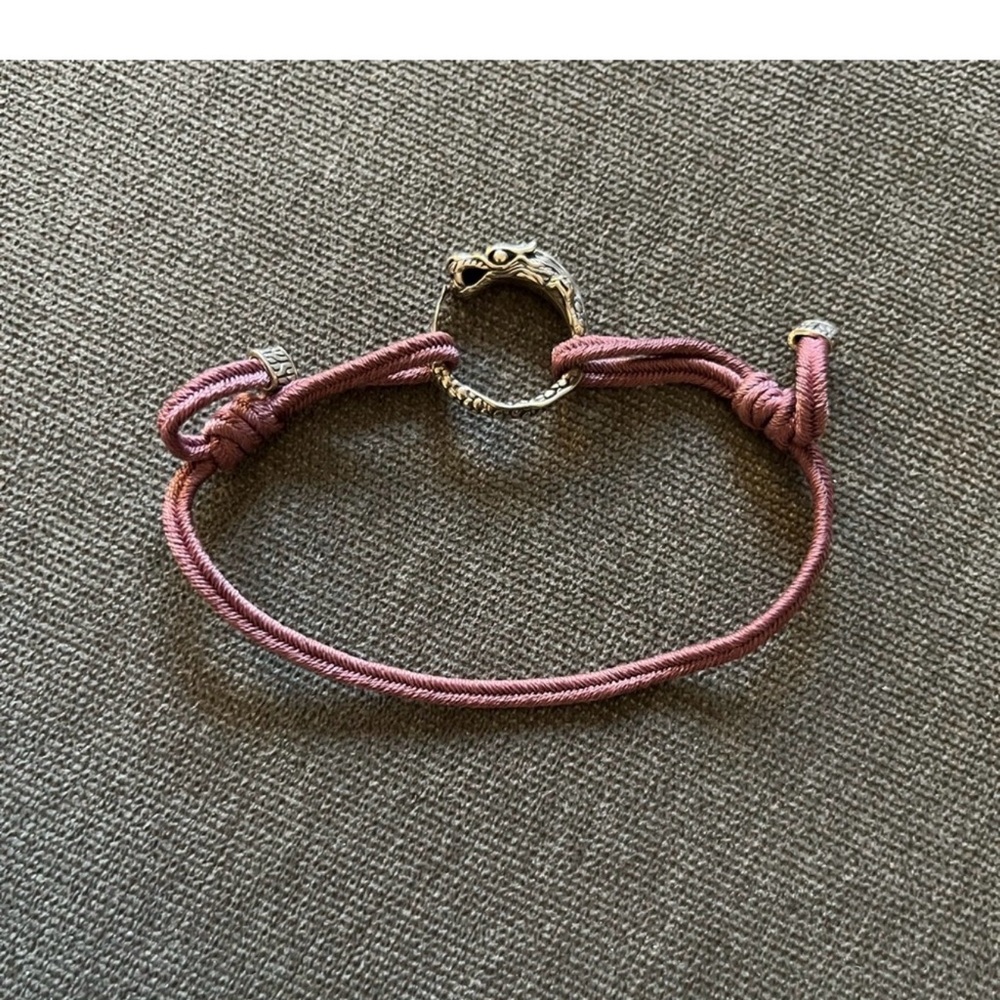 John Hardy Naga Silver Cord Dragon Bracelet